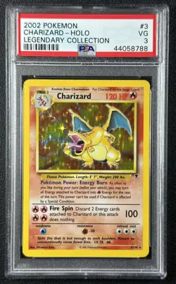 CHARIZARD PSA 3 2002 POKEMON LEGENDARY COLL #3/110 HOLO 8788 - Image 1