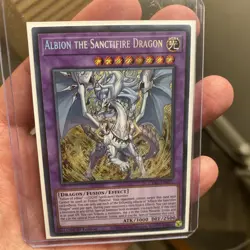 Yu-Gi-Oh TCG Albion the Sanctifire Dragon CYAC-EN035 1st Edition NM - Image 1