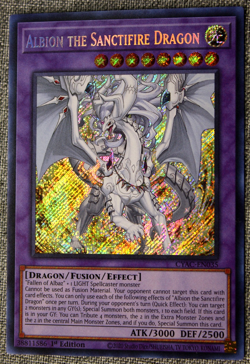 Albion the Sanctifire Dragon CYAC-EN035 Cyberstorm Access 1st Edition - Image 1