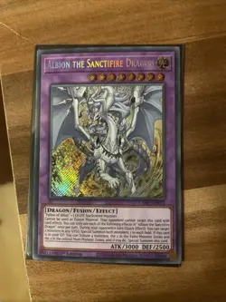 Yu-Gi-Oh! TCG Albion The Sanctifire Dragon 1st Edition CYAC-EN035 - Image 1