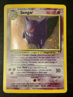 Gengar Legendary Collection Holo Rare Card 11/110 Pokemon 2002 TCG Nm - Image 1