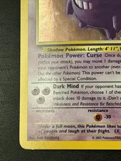 Gengar Legendary Collection Holo Rare Card 11/110 Pokemon 2002 TCG Nm - Image 5