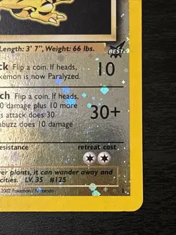 Electabuzz #1 Reverse Holo Best of Game Promo Pokemon Card Black Star Promo Lp - Image 4