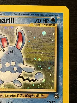Pokemon Card Azumarill 2/111 Neo Genesis Holo Rare Wotc Holo Rare Lp Swirl - Image 3