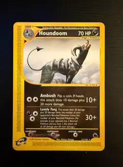 Pokemon Houndoom Skyridge Non-Holo Card 012/144 Near Mint Condition - Image 1