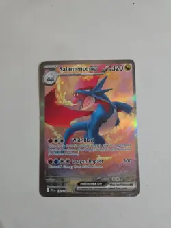 Pokemon TCG Journey Together Salamence EX Full Art Card 187/159 Near Mint Rare - Image 1