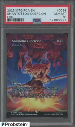 "Tcg 2025 MTG FINAL FANTASY: THROUGH THE AGES #0034 SHANTOTTO'S COERCION FOIL PS - Image 1