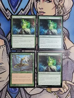 4x Ancestral Mask - NM/LP/HP Mixed Sets Mercadian Masques EMA The List MTG - Image 1