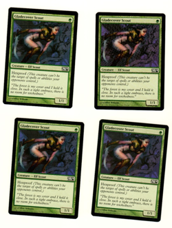 Set Of 4 Gladecover Scout M14 Magic the Gathering Common Playset - Image 1