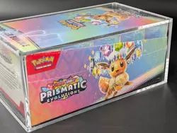 Pokemon TCG S&V Prismatic Evolutions Booster Bundle Display Case w/Acrylic Case - Image 4