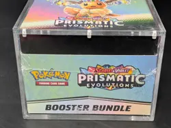 Pokemon TCG S&V Prismatic Evolutions Booster Bundle Display Case w/Acrylic Case - Image 5