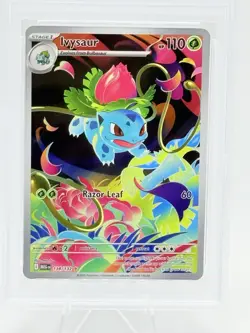 Mega Evolution Ivysaur 134/132 Holo Illust. Rare Pokemon TCG GEM MINT PSA 10 - Image 2
