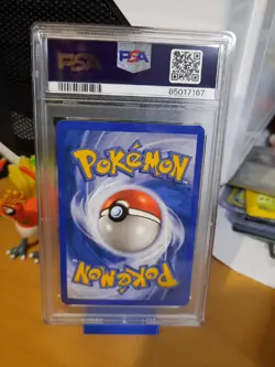 2003 Pokemon Best of Game 2 Hitmonchan Rev-holo PSA 7 NM cert 85017167 Swirl - Image 2