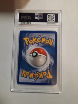 2003 Pokemon Best of Game 2 Hitmonchan Rev-holo PSA 7 NM cert 85017167 Swirl - Image 4