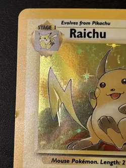 Pokemon TCG Raichu 14/62 Fossil Set 1999 Holo Rare Unlimited VTG WOTC Mp - Image 2