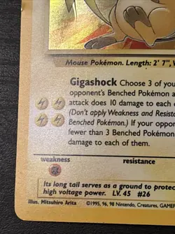 Pokemon TCG Raichu 14/62 Fossil Set 1999 Holo Rare Unlimited VTG WOTC Mp - Image 5