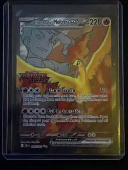 Team Rocket's Moltres ex Destined Rivals Stamp UPC Set Pokemon TCG 229/182 NM x3 - Image 4