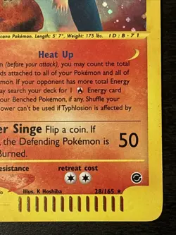 Typhlosion 28/165 - Expedition Base Set - Holo Rare Pokemon E Reader Holo - Lp - Image 4