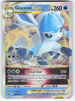 Glaceon VSTAR SWSH197 Pokemon TCG Sword & Shield Promo NM - Image 1
