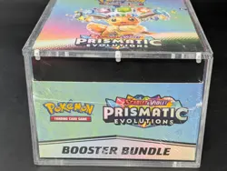 Pokemon TCG S&V Prismatic Evolutions Booster Bundle Display Case w/Acrylic Case - Image 5