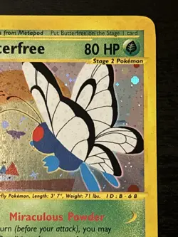 Butterfree 5/165 Expedition Holo 2002 Pokemon Tcg Wotc E Reader Holo Swirl Nm(-) - Image 3