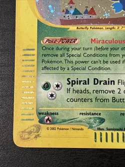 Butterfree 5/165 Expedition Holo 2002 Pokemon Tcg Wotc E Reader Holo Swirl Nm(-) - Image 5