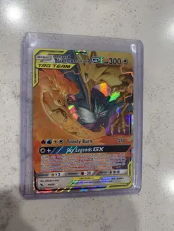 Pokemon TCG Moltres Zapdos Articuno GX 44/68 Hidden Fates NM/Mint 2019 Holo - Image 1