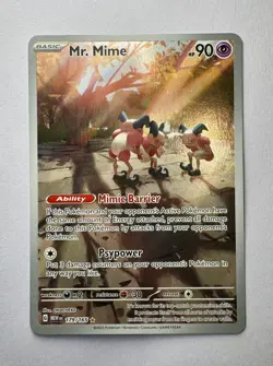 Pokemon TCG Scarlet & Violet 151 Mr. Mime *NEAR MINT PLUS* 179/165 Holo - Image 1
