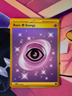 Pokemon Card Basic Psychic Energy 207/165 S&V 151 Gold Hyper Rare - Near Mint - Image 1