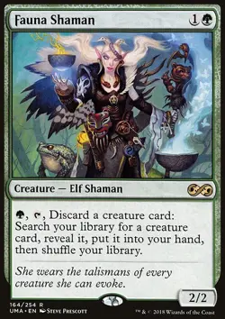 MTG Magic the Gathering Fauna Shaman (164/271) Ultimate Masters LP - Image 1