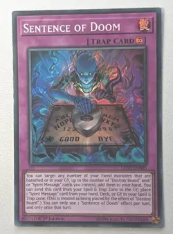 Yugioh | Sentence of Doom - LED5-EN005 - Super Rare 1st Edition VLP - Image 1