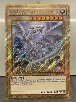 Blue-Eyes White Dragon - MVP1-ENGV4 - Gold Secret Rare - 1st Edition - LP - Image 1