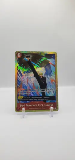 Bad Manners Kick Course Rare (Alternate Art) - OP04-016 (PRB-02) - Image 1