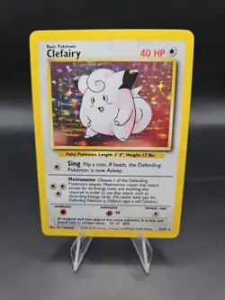 Pokemon TCG Clefairy Base Set 5/102 Holo Unlimited Holo Rare - Image 1