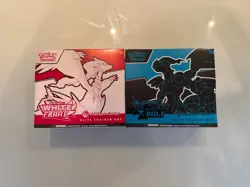 Black Bolt and White Flare Pokemon Center Exclusive ETB Elite Trainer Box Bundle - Image 1