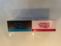 Black Bolt and White Flare Pokemon Center Exclusive ETB Elite Trainer Box Bundle - Image 3