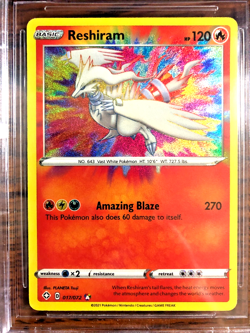 Reshiram Amazing Rare #017 - BGS MINT 9 - 2021 SWSH Shining Fates - Pokemon TCG - Image 2