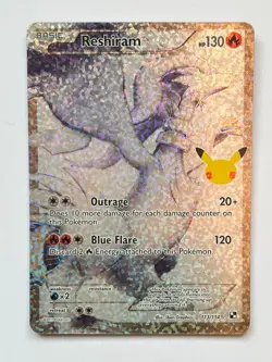 Pokemon TCG Reshiram Holo Ultra Rare Celebrations: Classic Collection 113/114 - Image 1