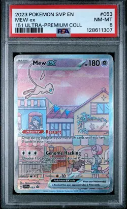 Mew EX 053/165 151 Ultra-premium Collection Pokemon PSA 8 - Image 1