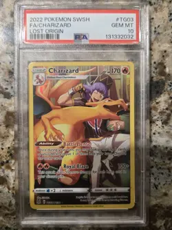 Pokemon TCG Charizard Trainer Gallery 2022 Lost Origin PSA 10 Gem Mint TG03/TG30 - Image 1