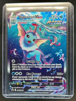 2019-2023 Pokemon SWSH Black Star Promos Vaporeon VMAX #SWSH182 - Image 1