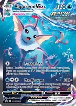 Vaporeon VMAX - SWSH182 - Pokemon Sword & Shield Promo Alternate Art Card NM - Image 1