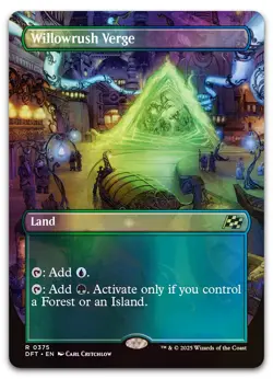 Willowrush Verge (Borderless) #375 (Foil) (NM) Aetherdrift DFT Magic MTG - Image 1