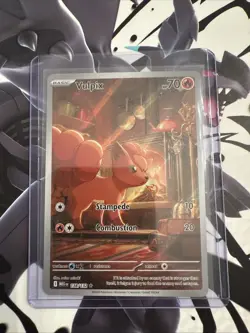 POKEMON MEGA EVOLUTION ILLUSTRATION RARE VULPIX 138/132 ENGLISH MINT FULL ART - Image 1