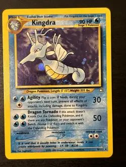 Kingdra (8/111) Rare Holo Neo Genesis Pokemon Card - Near Mint (-) - Image 1