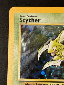 Pokemon Scyther Holo Rare TCG Card 17/130 WOTC Base Set 2 Nm(-) - Image 2
