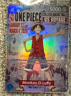 Bandai One Piece - Monkey.D.Luffy P-055 Promo Card + Poster - Rutgers - Image 2