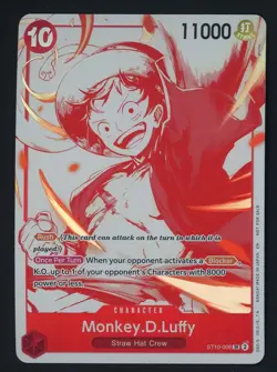 2023 ONE PIECE CARD GAME ST10-006 MONKEY.D.LUFFY FOIL SUPER RARE - Image 1