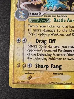 Pokemon TCG Feraligatr EX Dragon Frontiers Holo Rare Card 2/101 Delta Species Mp - Image 5