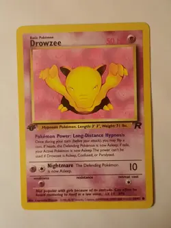 Pokemon Card Drowzee 54/82 1st Edition Team Rocket - Image 1